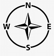 Compass Icon Navigation - North South East West Icon Png , Free ...
