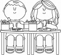 Download High Quality school clipart black and white classroom ...