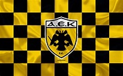 Download Emblem Logo Soccer AEK Athens F.C. Sports 4k Ultra HD Wallpaper