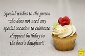 Birthday wishes for boss daughter | Birthday Star