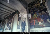 Mexiko, Cuernavaca, Wandmalereien von Diego Rivera im Palacio de Cortes ...