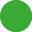 Señal adhesiva en pegatina de vinilo con circulo verde