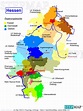 StepMap - Hessen-Landkreise - Landkarte für Deutschland