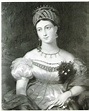 Princess Louise of Saxe-Gotha-Altenburg, wearing an elborate ears of ...