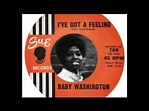 Baby Washington - I've Got A Feeling (1962) - YouTube