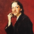 Detail of Robert Louis Stevenson and his wife, 1885; Singer Sargent ...