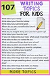 107 Creative writing topics for kids: Imaginative & Fun - Kids n Clicks