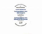 Correspondance de Martin Heidegger avec Karl Jaspers / Correspondance ...