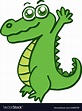 Happy crocodile for kids design Royalty Free Vector Image