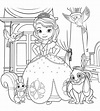 Dibujos de La Princesa Sofia para Colorear