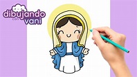 COMO DIBUJAR LA VIRGEN MARIA KAWAII - DIBUJOS FACILES - DIBUJOS KAWAII ...