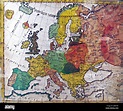 Vakhushti bagrationi map of europe 1752 Stock Photo - Alamy