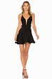 Nbd Odette Dress in Black & Gold (Black) - Lyst