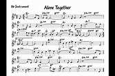 Alone together - Play along - Bb version - YouTube