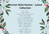 German Male Names – Latest Collection | German names boy, German baby ...