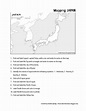 Mapping Japan Worksheet for 3rd - 8th Grade | Lesson Planet