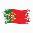 Portugal Flag With Watercolor Brush style design vector 3049822 Vector ...