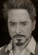 Tony stark Robert Downey jr. dibujo a lápiz impresión | Etsy