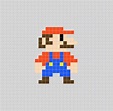Mario - Mario bros (Videojuego) Pixel Art Patterns | Pixel art, Dibujos ...