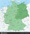 Germany Map East Germany High Detailed Stock Vector Image by ©ii ...