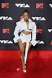 Normani Wear Cropped White Leather Outfit & Pumps at MTV VMAs 2021 ...