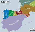 The Fascinating Evolution Of Language In The Iberian Peninsula | Map ...