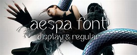 official aespa logo font: display + regular by astaraxia on DeviantArt