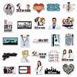 50pcs Grey's Anatomy Sticker Packwaterproof Sticker Set | Etsy | Grey's ...
