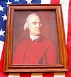 Framed Painting on canvas Portrait of Samuel Adams Patriot / | Etsy