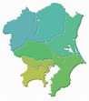 CraftMAP 関東地方の地図素材 (立体色分け)