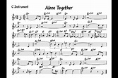 Alone together - Play along - C version - YouTube