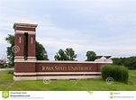 Entrada a La Universidad De Estado De Iowa Fotografía editorial - Imagen de aprenda, académico ...