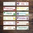 Months of the Year Wordwall Color Coded Poem Classroom - Etsy Australia