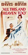 All This, and Heaven Too (1940) movie poster
