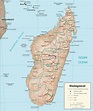 Mapa de Madagascar - Madagascar mapa del país (este de África - África)