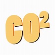 dióxido de carbono, icono de co2, estilo de dibujos animados 14429852 ...
