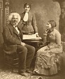 Frederick Douglass with his wife Helen Pitts Douglass, right, and her ...