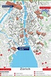 Zürich city center map - Ontheworldmap.com