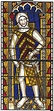 Gilbert de Clare 13th century - Painted glass design of Gilbert de ...