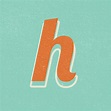 Letter H retro bold font typography and lettering | free image by ...