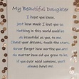 My Beautiful Daughter poem card | Etsy