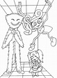 Coloriage Poppy Playtime : Huggy Wuggy & Poppy & Mommy Long Legs 92