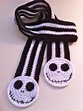 Jack Skellington Scarf Jack the Pumpkin King Scarf Nightmare - Etsy | Crochet skull, Scarf ...