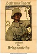 World War I Propaganda (1917). German Poster (37.5" X 55") "Help Us ...