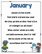 January Poem Printable by Ms Mal's Munchkins | TPT