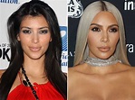 Kim Kardashian in 2006 (left) and in 2017 (right). Kendall Jenner ...