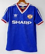Manchester united 1986 retro football shirt | Etsy