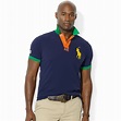 Ralph Lauren Polo Big and Tall Classicfit 67 Mesh Polo in Blue for Men ...