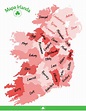 Mapa de Irlanda: Los 32 Condados y 4 Provincias de la República de ...