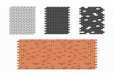 conjunto de patrones de pared de ladrillo 2187057 Vector en Vecteezy